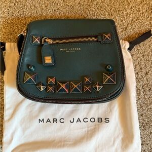 MARC JACOBS Small Recruit Chipped Stud Saddle Bag